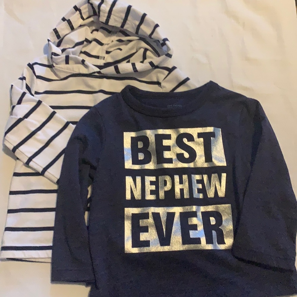 2 long sleeve boys shirts